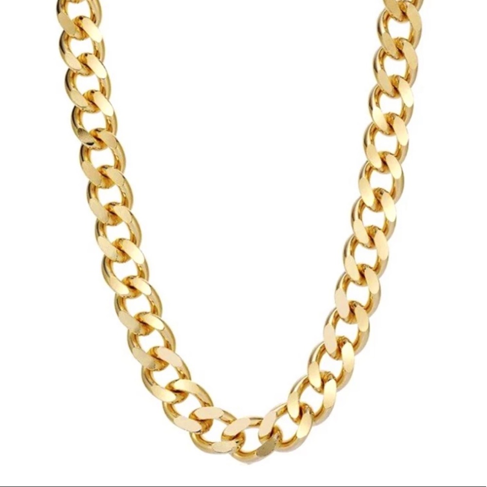 Gold Plated Cuban Necklace - Picture 4 of 6